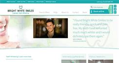 Desktop Screenshot of brightwhitesmiles.co.uk