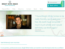 Tablet Screenshot of brightwhitesmiles.co.uk